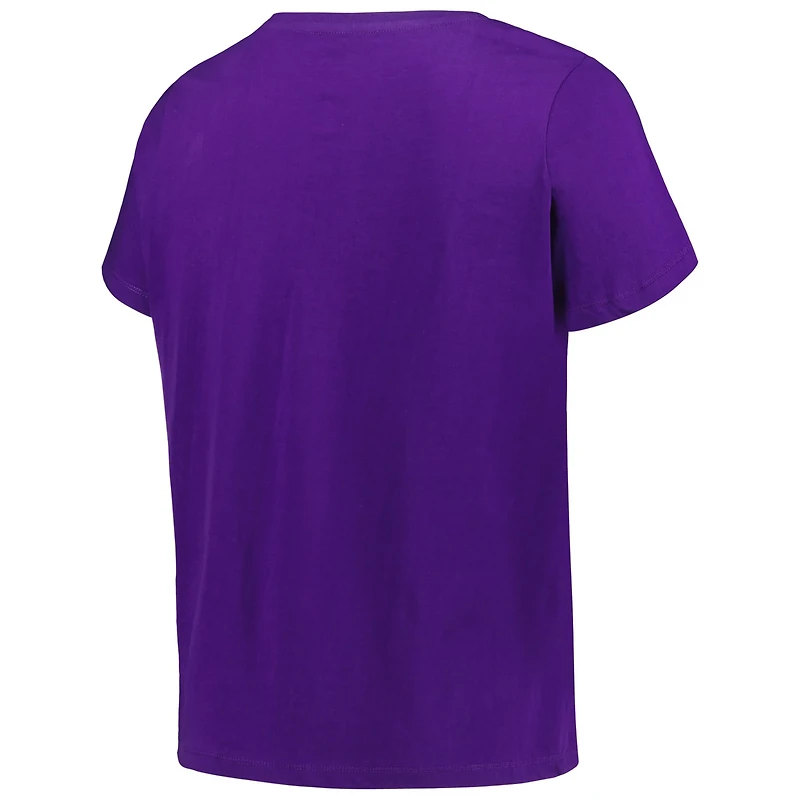 Profile LSU Tigers Plus Arch Over Logo Scoop Neck T-Shirt