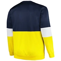 Profile Michigan Wolverines Big  Tall Fleece Pullover Sweatshirt