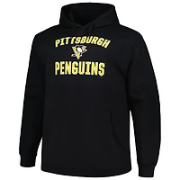 Profile Pittsburgh Penguins Big  Tall Arch Over Logo Pullover Hoodie