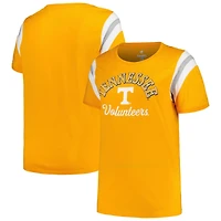 Profile Tennessee Volunteers Plus Striped Tailgate Scoop Neck T-Shirt