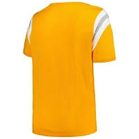 Profile Tennessee Volunteers Plus Striped Tailgate Scoop Neck T-Shirt