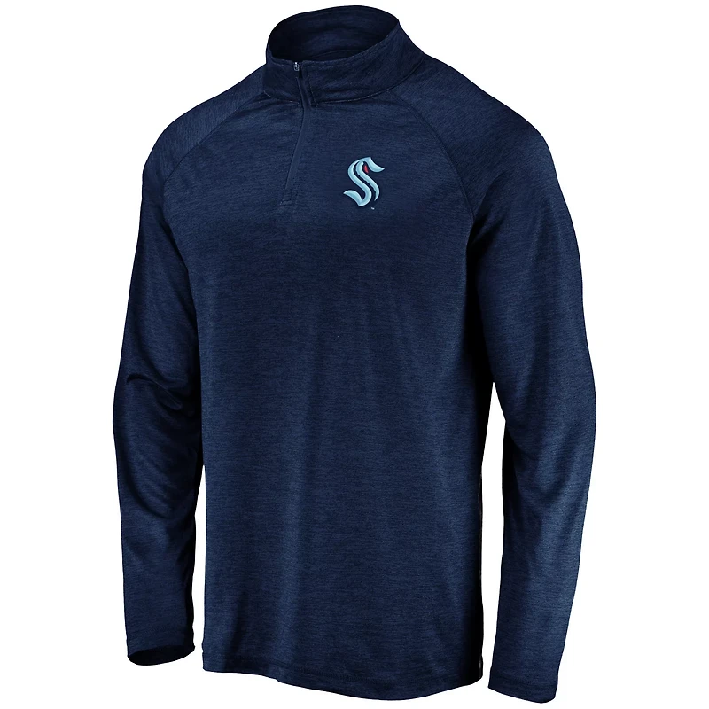 Seattle Kraken Primary Logo Quarter-Zip Pullover Fleece Jacket