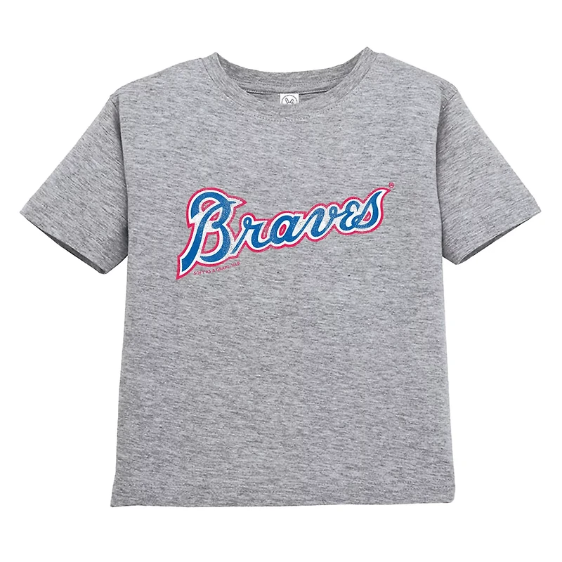 Soft as a Grape Gray Atlanta Braves Cooperstown Collection Two-Pack T-Shirt Set