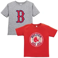 Soft as a Grape Gray Boston Sox Cooperstown Collection Two-Pack T-Shirt Set