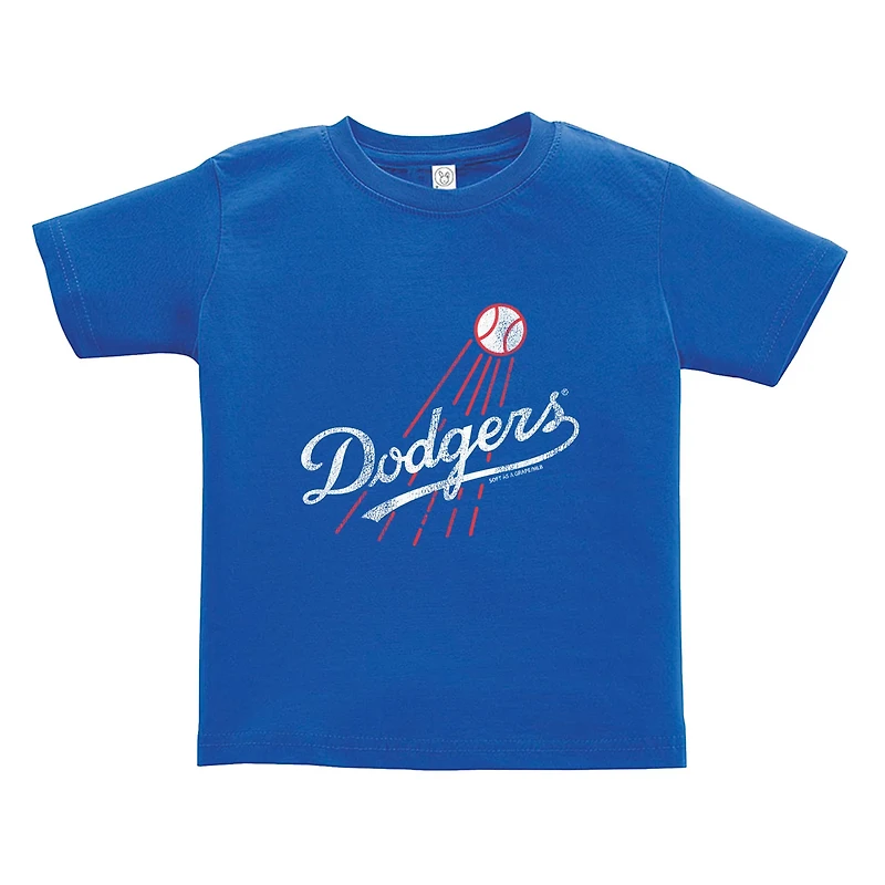 Soft as a Grape Gray Los Angeles Dodgers Cooperstown Collection Two-Pack T-Shirt Set