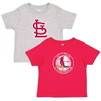 Soft as a Grape Heather Gray St Louis Cardinals Cooperstown Collection Two-Pack T-Shirt Set