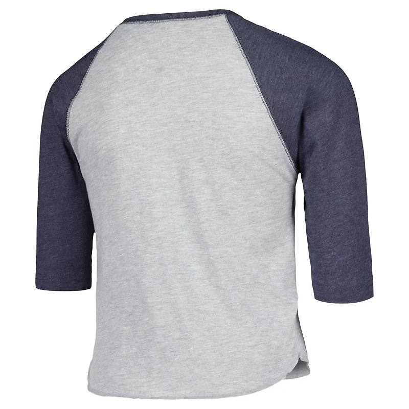 Soft as a Grape Houston Astros Raglan 3 4 Sleeve T-Shirt