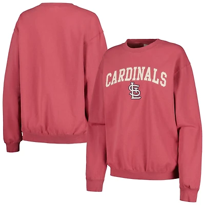 Soft as a Grape St Louis Cardinals Pigment Dye Pullover Sweatshirt