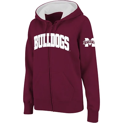 Stadium Athletic Mississippi State Bulldogs Arched Name Full-Zip Hoodie