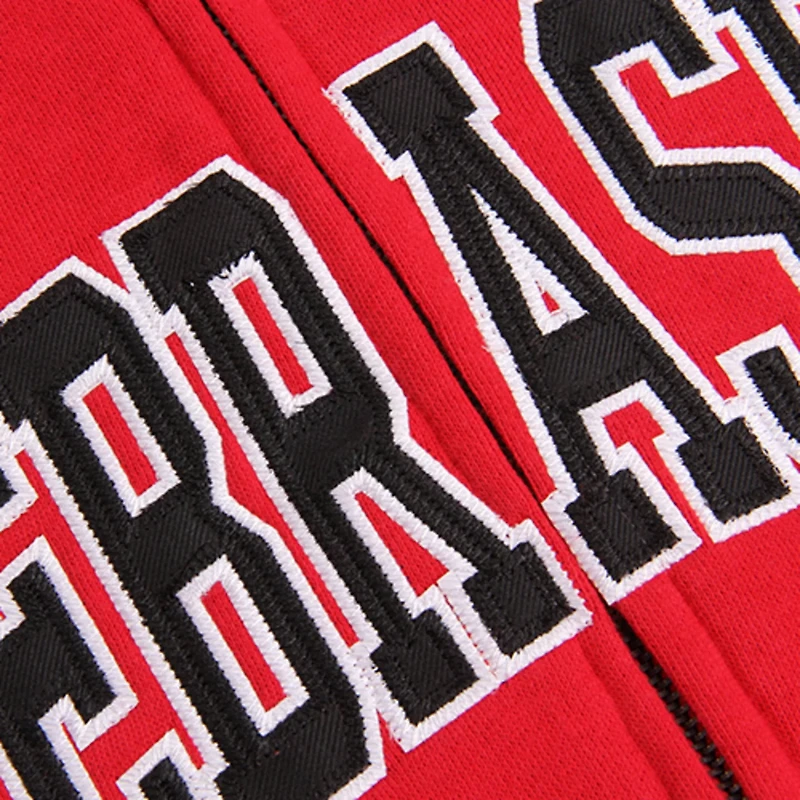 Stadium Athletic Scarlet Nebraska Huskers Arched Name Full-Zip Hoodie