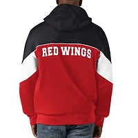 Starter Black Detroit Wings Power Forward Full-Zip Hoodie
