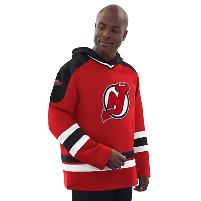 Starter Black New Jersey Devils Hockey Pullover Hoodie