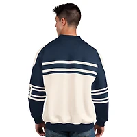 Starter Blue Vancouver Canucks Defense Fleece Crewneck Pullover Sweatshirt