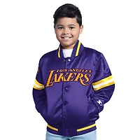 Starter Boys' Los Angeles Lakers Scrimmage Full Snap Varsity Jacket