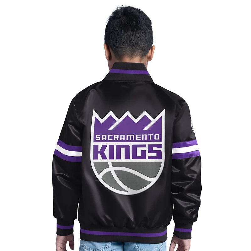 Starter Boys' Sacramento Kings Scrimmage Full Snap Varsity Jacket