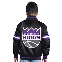 Starter Boys' Sacramento Kings Scrimmage Full Snap Varsity Jacket