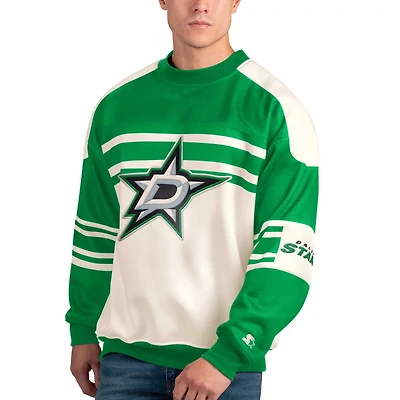 Starter Dallas Stars Defense Fleece Crewneck Pullover Sweatshirt