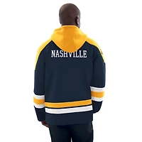 Starter Gold Nashville Predators Hockey Pullover Hoodie