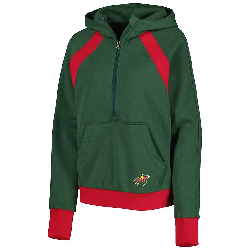 Starter Minnesota Wild Wishbone Half-Zip Hoodie