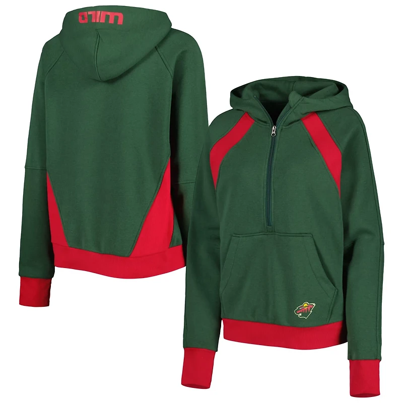 Starter Minnesota Wild Wishbone Half-Zip Hoodie