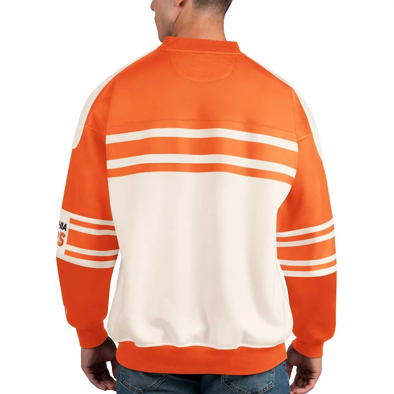 Starter Philadelphia Flyers Defense Fleece Crewneck Pullover Sweatshirt