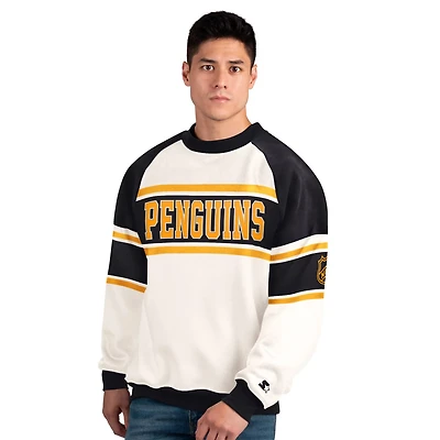 Starter Pittsburgh Penguins Defense Fleece Crewneck Sweatshirt