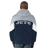 Starter Silver Winnipeg Jets Power Forward Full-Zip Hoodie