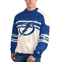 Starter Tampa Bay Lightning Defense Fleece Crewneck Pullover Sweatshirt