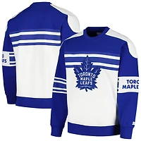 Starter Toronto Maple Leafs Defense Fleece Crewneck Pullover Sweatshirt