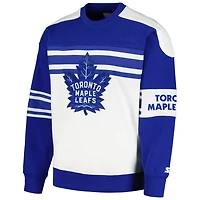 Starter Toronto Maple Leafs Defense Fleece Crewneck Pullover Sweatshirt