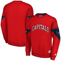 Starter Washington Capitals Faceoff Pullover Sweatshirt