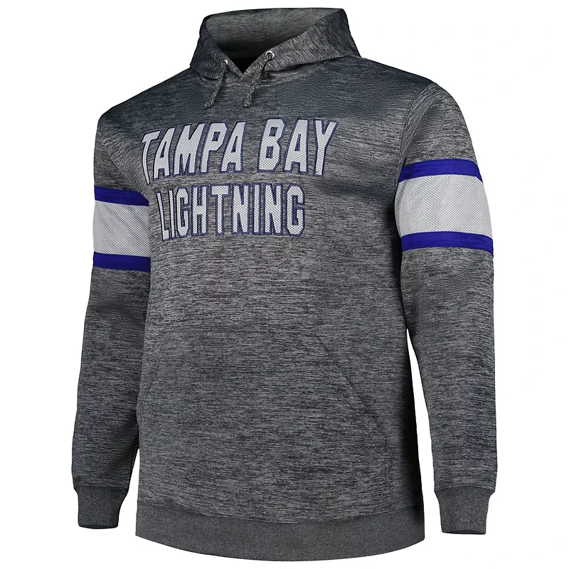 Tampa Bay Lightning Big  Tall Stripe Pullover Hoodie