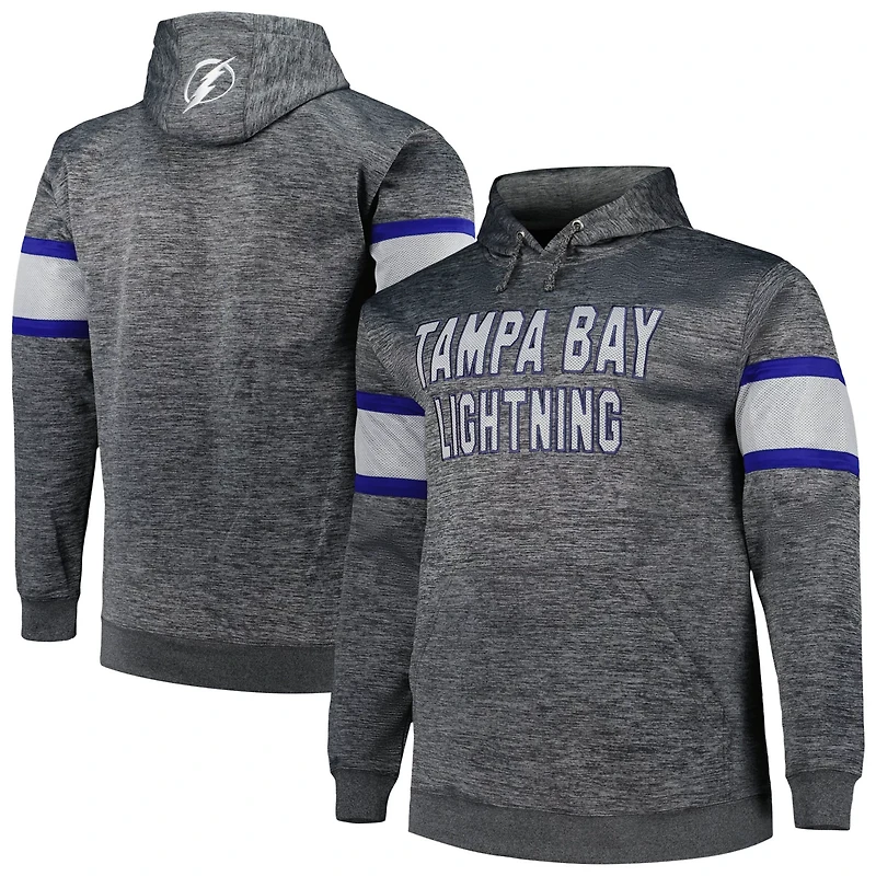 Tampa Bay Lightning Big  Tall Stripe Pullover Hoodie