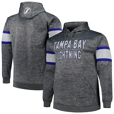 Tampa Bay Lightning Big  Tall Stripe Pullover Hoodie