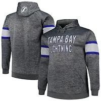 Tampa Bay Lightning Big  Tall Stripe Pullover Hoodie