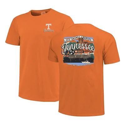 Tennessee Volunteers Comfort Colors Campus Scene Drawing Script T-Shirt