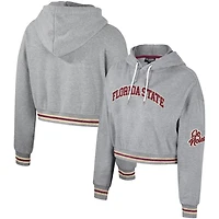 The Wild Collective Florida State Seminoles Cropped Shimmer Pullover Hoodie