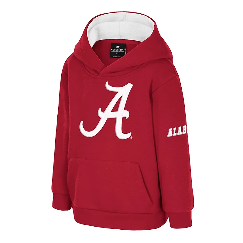 Toddler Colosseum Alabama Tide Big Logo Volume Fleece Pullover Hoodie