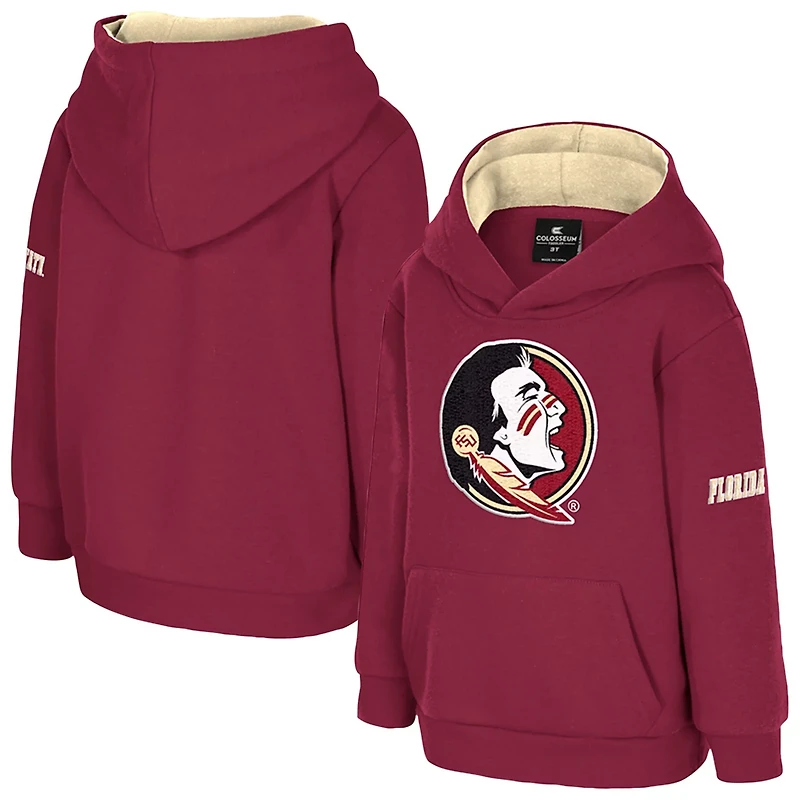 Toddler Colosseum Florida State Seminoles Big Logo Volume Fleece Pullover Hoodie