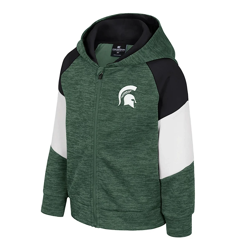 Toddler Colosseum Michigan State Spartans Spirit Hollow Full-Zip Hoodie