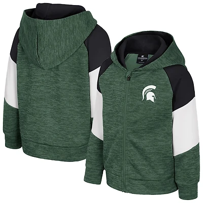 Toddler Colosseum Michigan State Spartans Spirit Hollow Full-Zip Hoodie