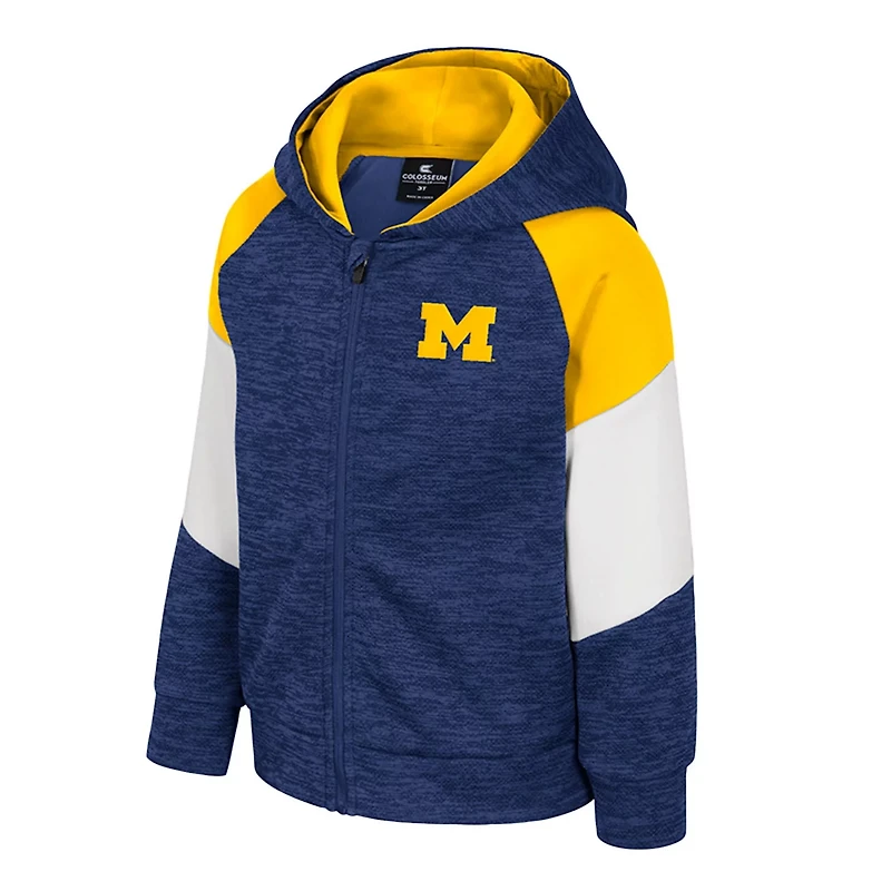 Toddler Colosseum Michigan Wolverines Spirit Hollow Full-Zip Hoodie