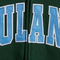 Tulane Wave Arched Name Full-Zip Hoodie