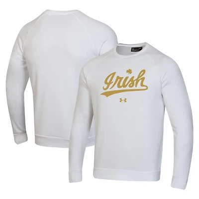 Under Armour Notre Dame Fighting Irish Rival Gold Rush Raglan Pullover Sweatshirt