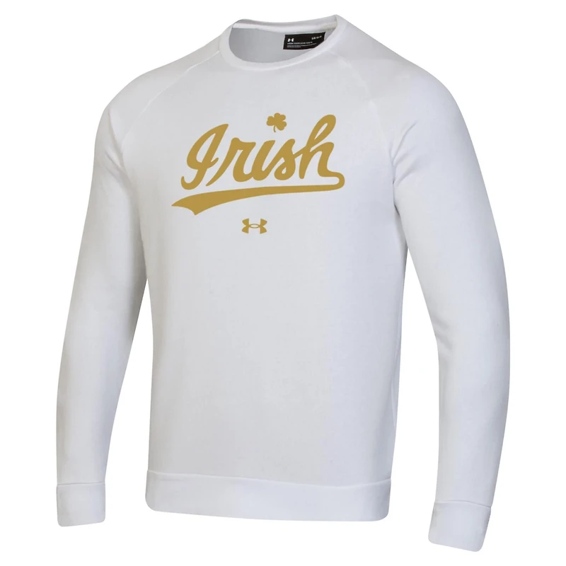 Under Armour Notre Dame Fighting Irish Rival Gold Rush Raglan Pullover Sweatshirt
