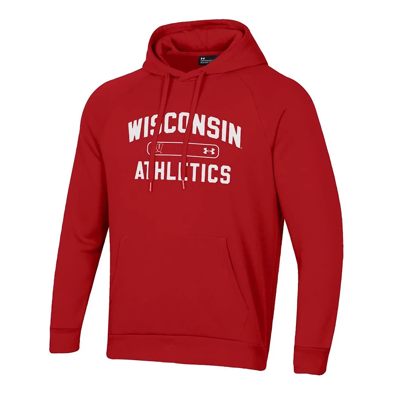 Under Armour Wisconsin Badgers 2025 Sideline Rival Fleece Hoodie