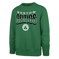 Unisex '47 Kelly Boston Celtics Brush By Headline Crewneck Sweatshirt