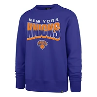 Unisex '47 New York Knicks Brush By Headline Crewneck Sweatshirt