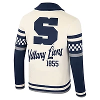 Unisex Colosseum Penn State Nittany Lions Wild Collective Button-Up Jacquard Sweater