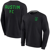 Unisex Fanatics Austin FC Super Soft Pullover Crew Sweatshirt